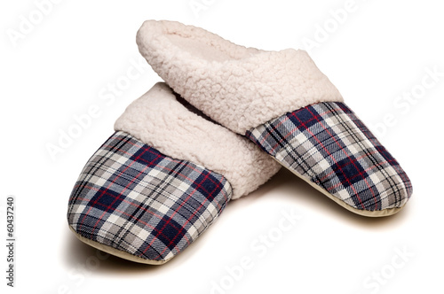 home slippers isolated on white background