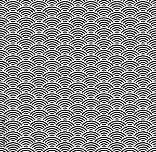 Wellen Hintergrund schwarz-weiß