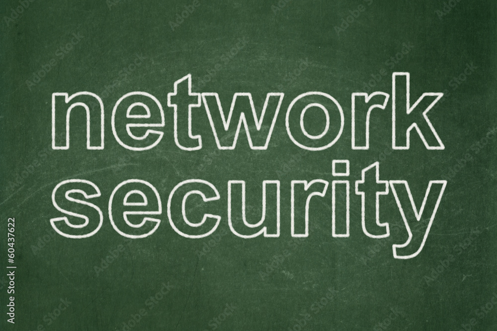 Privacy concept: Network Security on chalkboard background Privacy concept: Network Security on chalkboard background