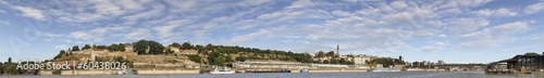 Belgrade Panorama Viewed From Sava River Perspective
