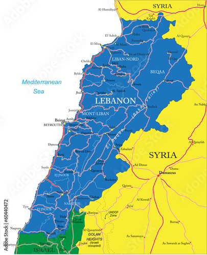 Lebanon map