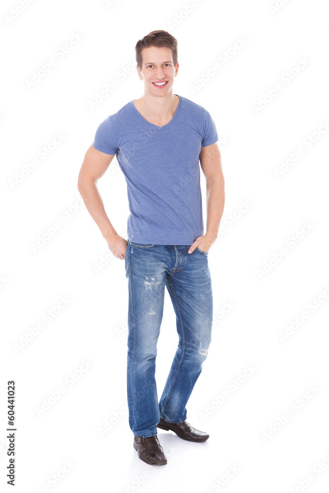 Portrait Of Smart Young Man In Casuals Isolated Portrait Of Smart Young Man In Casuals Isolated
