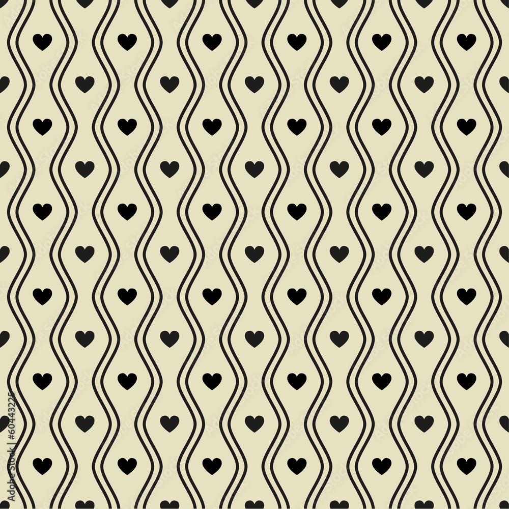 Seamless pattern with hearts. Vector Seamless pattern with hearts. Vector