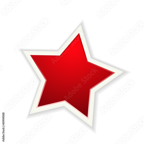 The red glossy star
