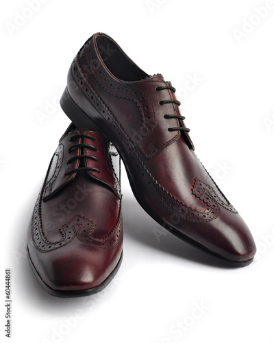 Pair of leather men's shoes