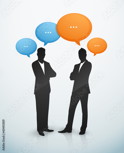 Businessman discussion