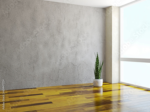 Room with a plant