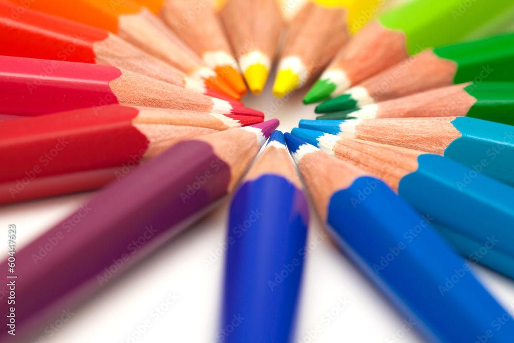 Naklejka premium color pencils