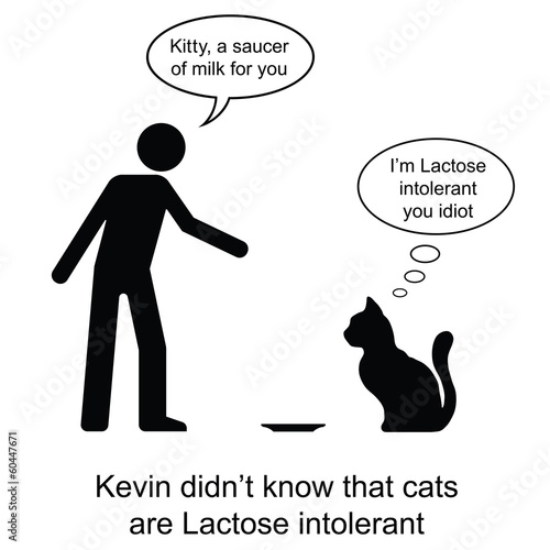 Kevin mistakenly gave Kitty milk cartoon