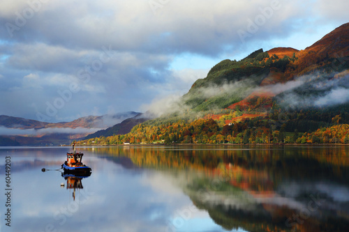 Autumn colours in Highlands, Scotland, Europe photo