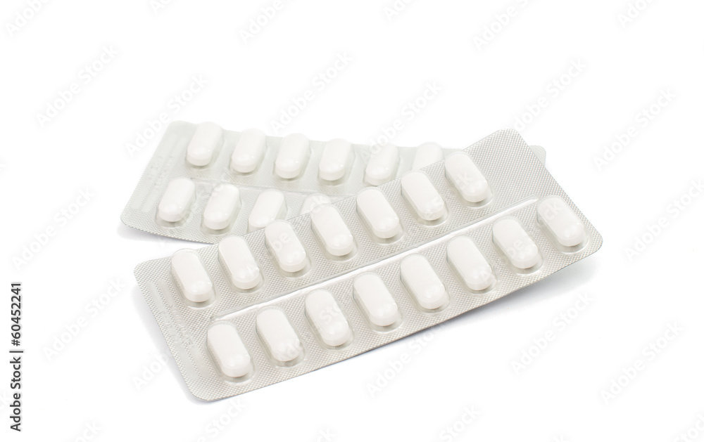 pack of pills isolated