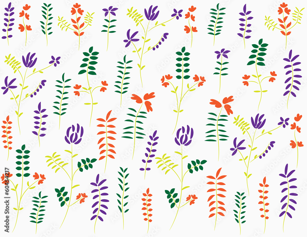 Obraz premium background flowers pattern
