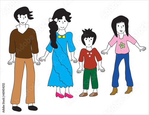 Cartoon family