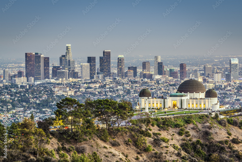Naklejka premium Downtown Los Angeles, California