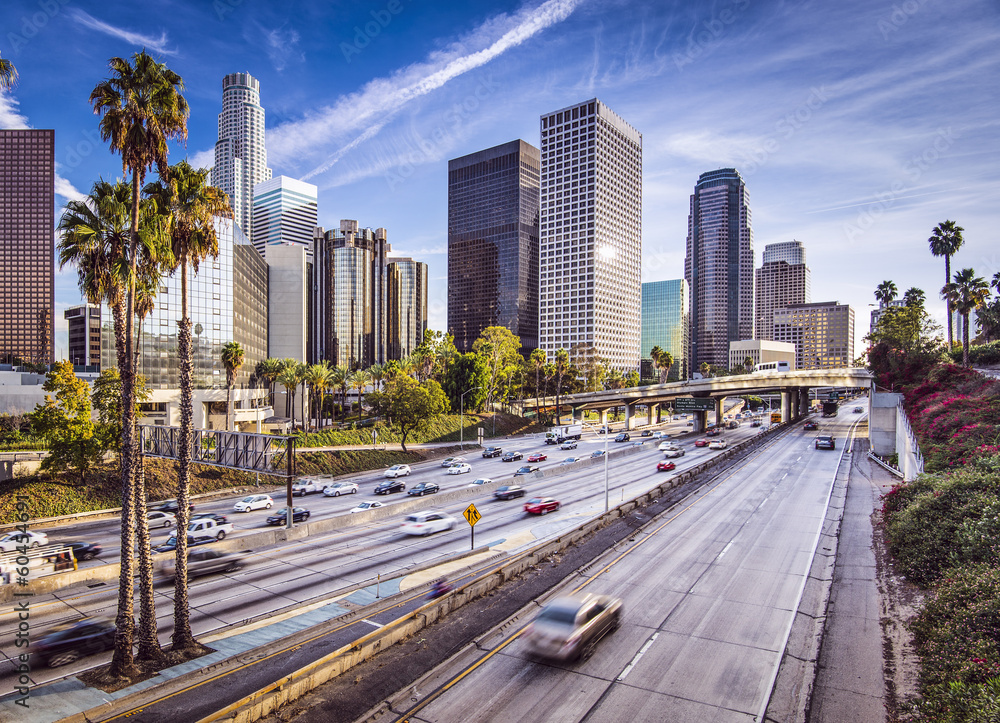 Fototapeta premium Centrum miasta Los Angeles, Kalifornia