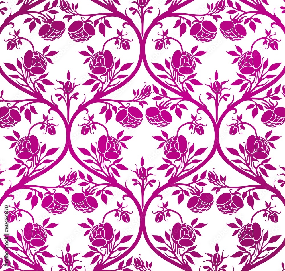 wedding card design, paisley floral pattern , India