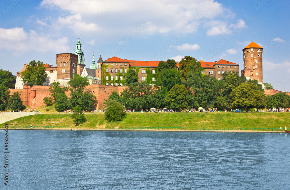 Obraz premium Beautiful medieval Wawel Castle, Cracow, Poland