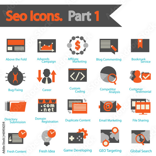SEO icons set part 1