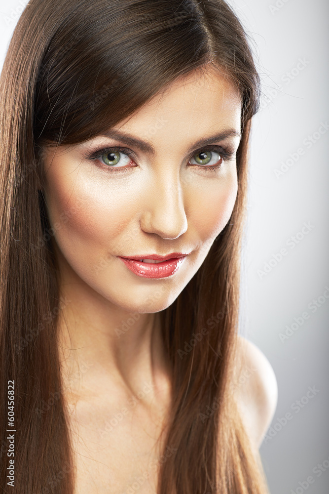 Fototapeta premium Beautiful woman. Isolated portrait.