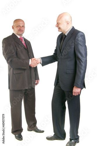 Two business person shaking hands