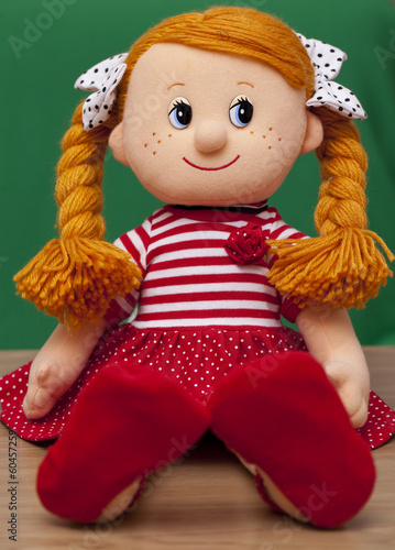 Red haired baby doll
