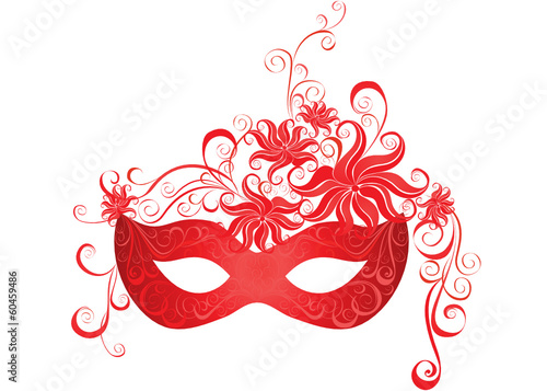 Venetian carnival mask. Vector illustration.