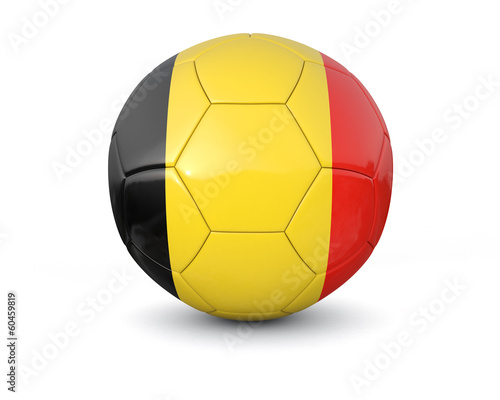 Belgium soccer ball 3d render