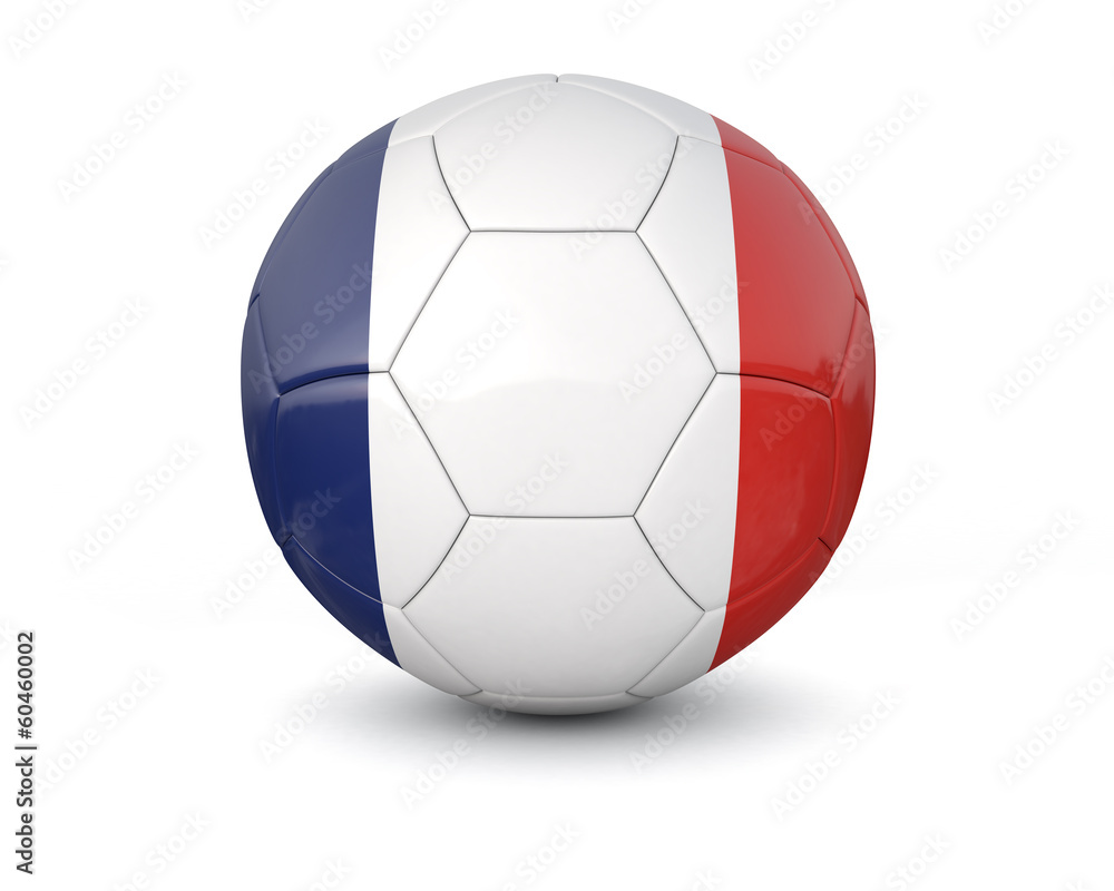 Fototapeta premium France soccer ball 3d render