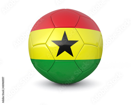 Ghana soccer ball 3d render