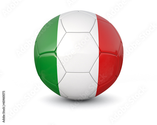 Italy soccer ball 3d render