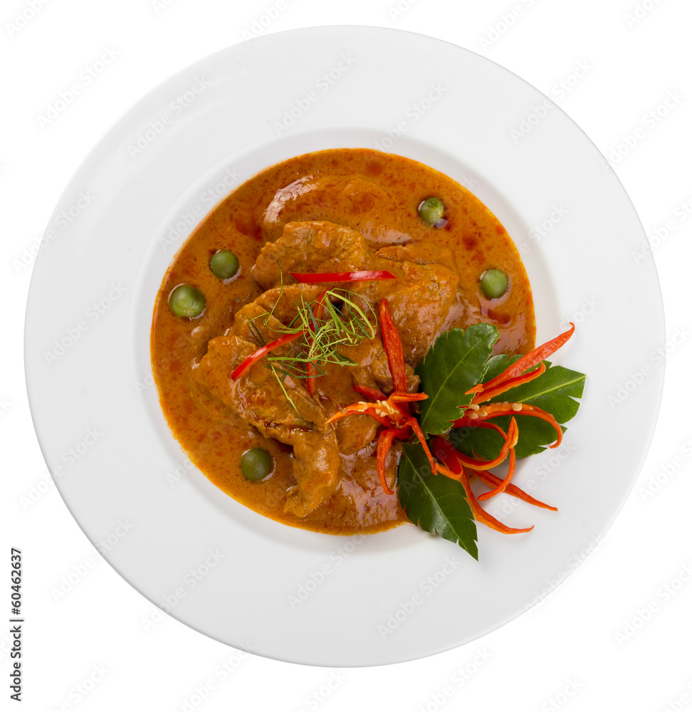 panang curry dish panang curry dish