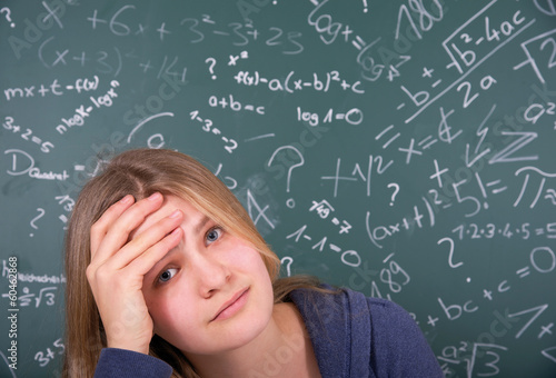 Принти на полотні Mathematik  überfordert