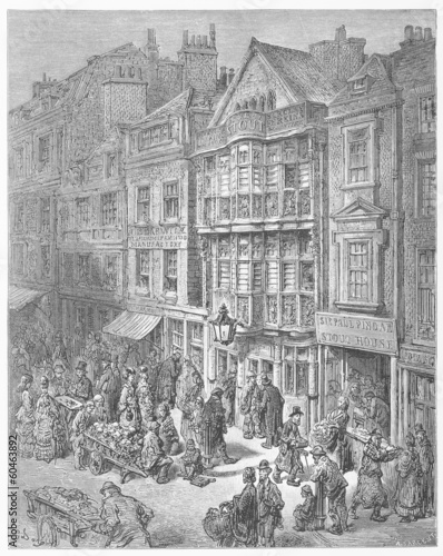 Bishopsgate Street - Gustave Dore s London  a Pilgrimage