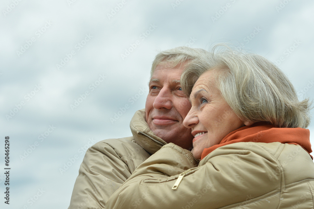 Happy elderly couple