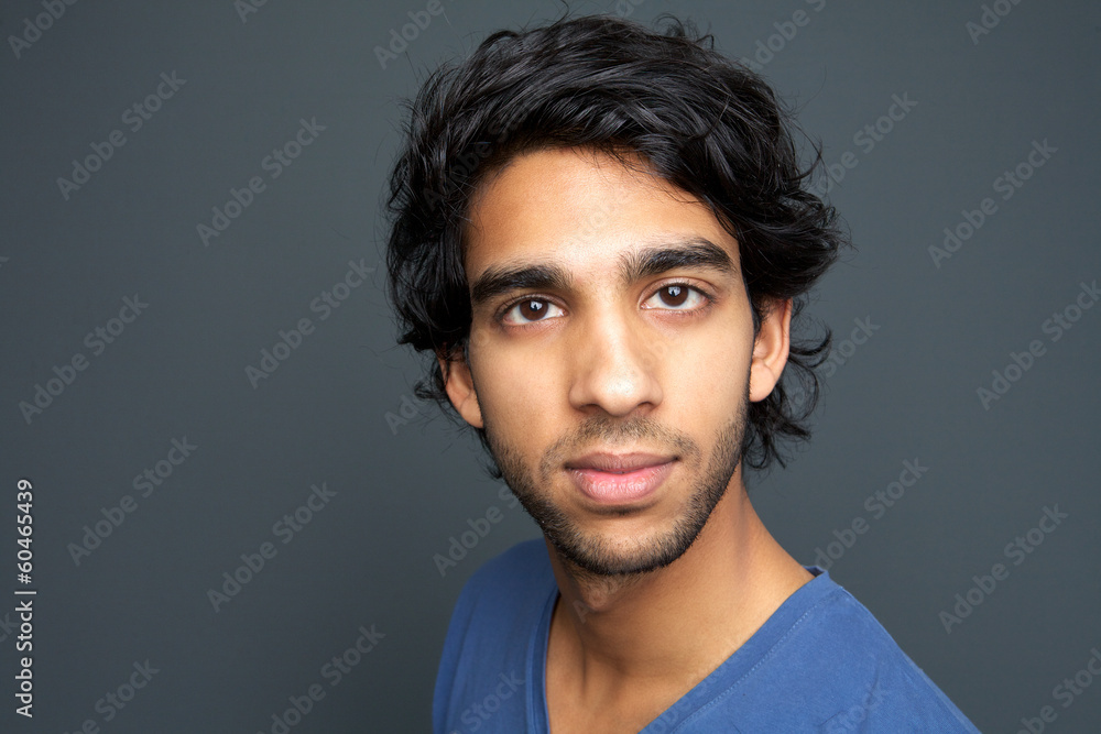 Fototapeta premium Portrait of a young man staring