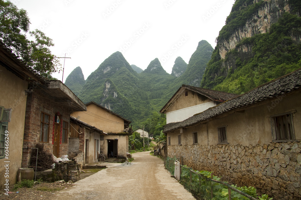 the village of xingping guangxi province china