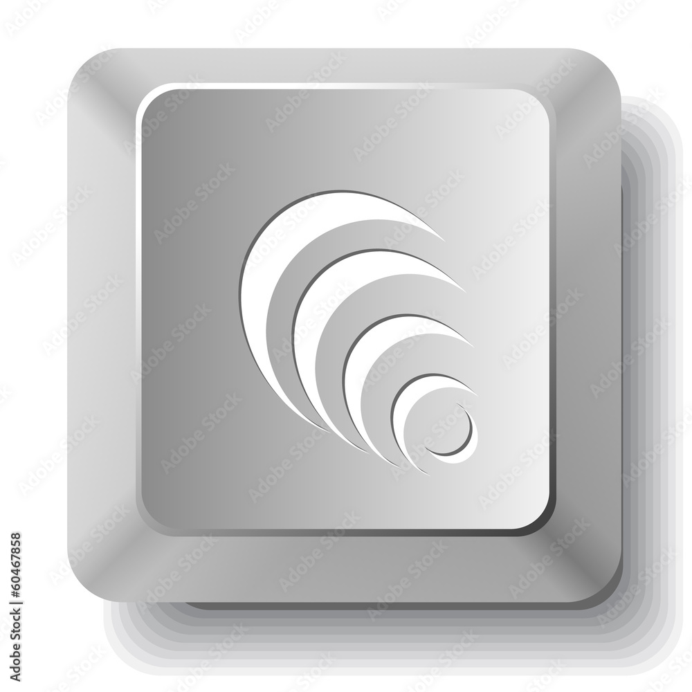 Pyramid. Vector computer key. Pyramid. Vector computer key.