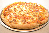 Cooked Hot Sausage and Onion Pizza Pie