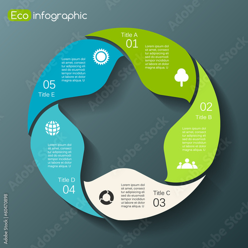 Modern vector info graphic for business project