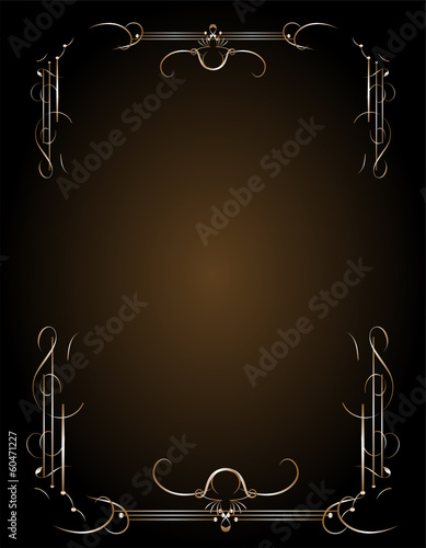 llustration the luxury gold pattern ornament