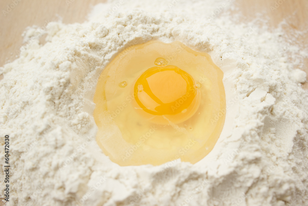 Flour and egg Flour and egg