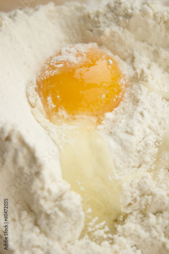 Flour and egg
