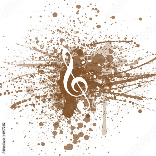 Hintergrund Musik Noten Notenschlüssel