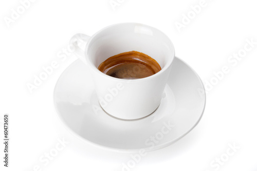 Coffee espresso isolated on white background
