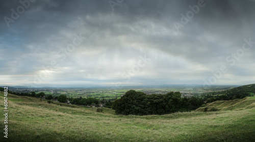 Panoramic view of English countryside
