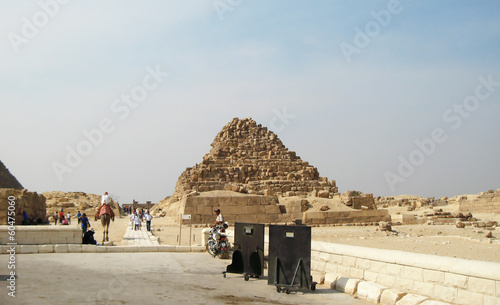 Pyramids In The Desert Of Egypt Giza photo