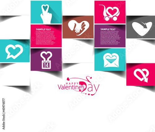 Valentine's Day Heart Design, Vector Illustration.