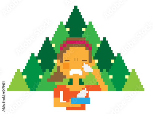花粉症_女性