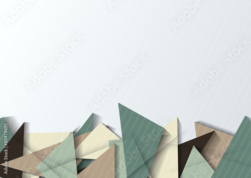 Abstract origami banner