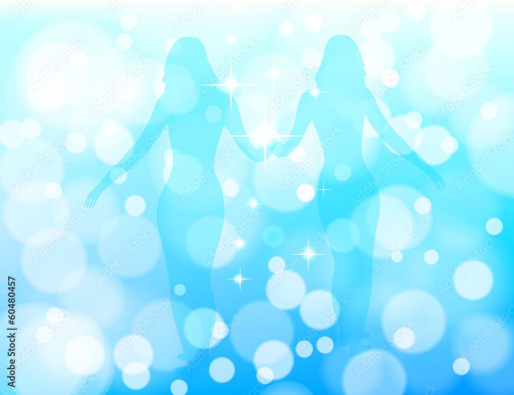 Blue Bokeh Abstract Vector Background Blue Bokeh Abstract Vector Background